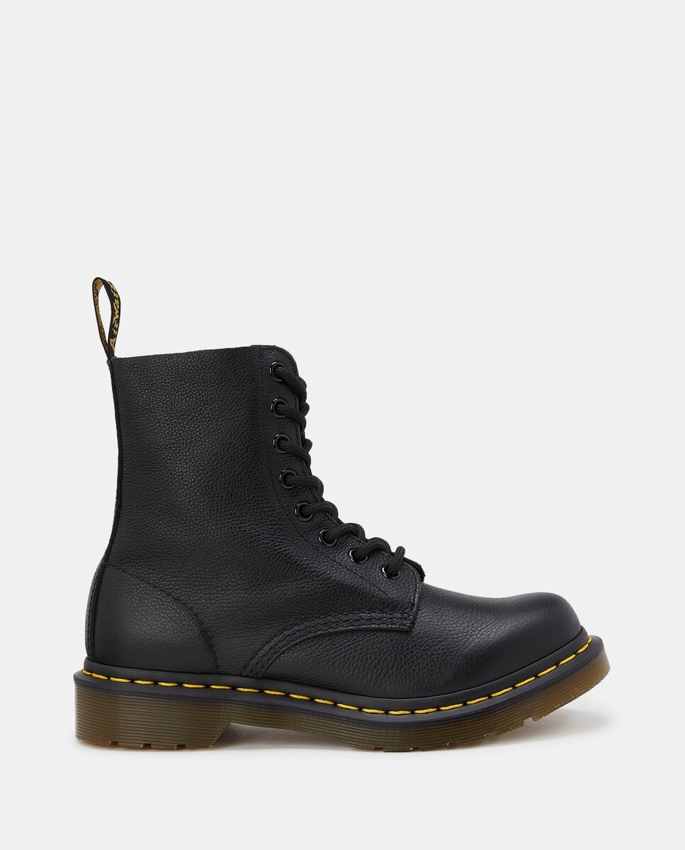 

Черные кожаные женские сапоги Dr. Martens, черный