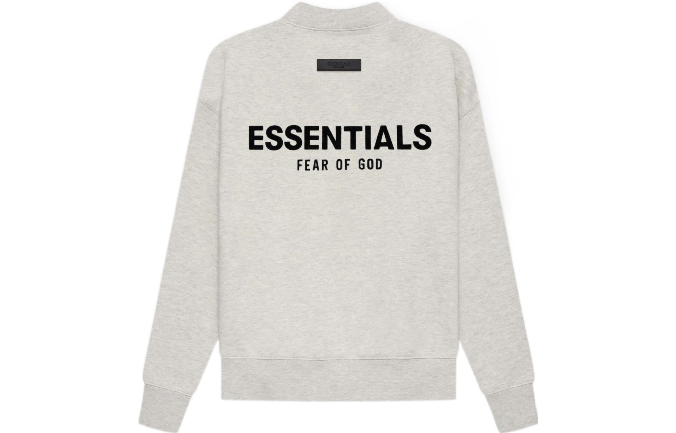 Свитшот SS22 Light Oat детский Fear Of God Essentials, светло- серовато-бежевый — фото 3
