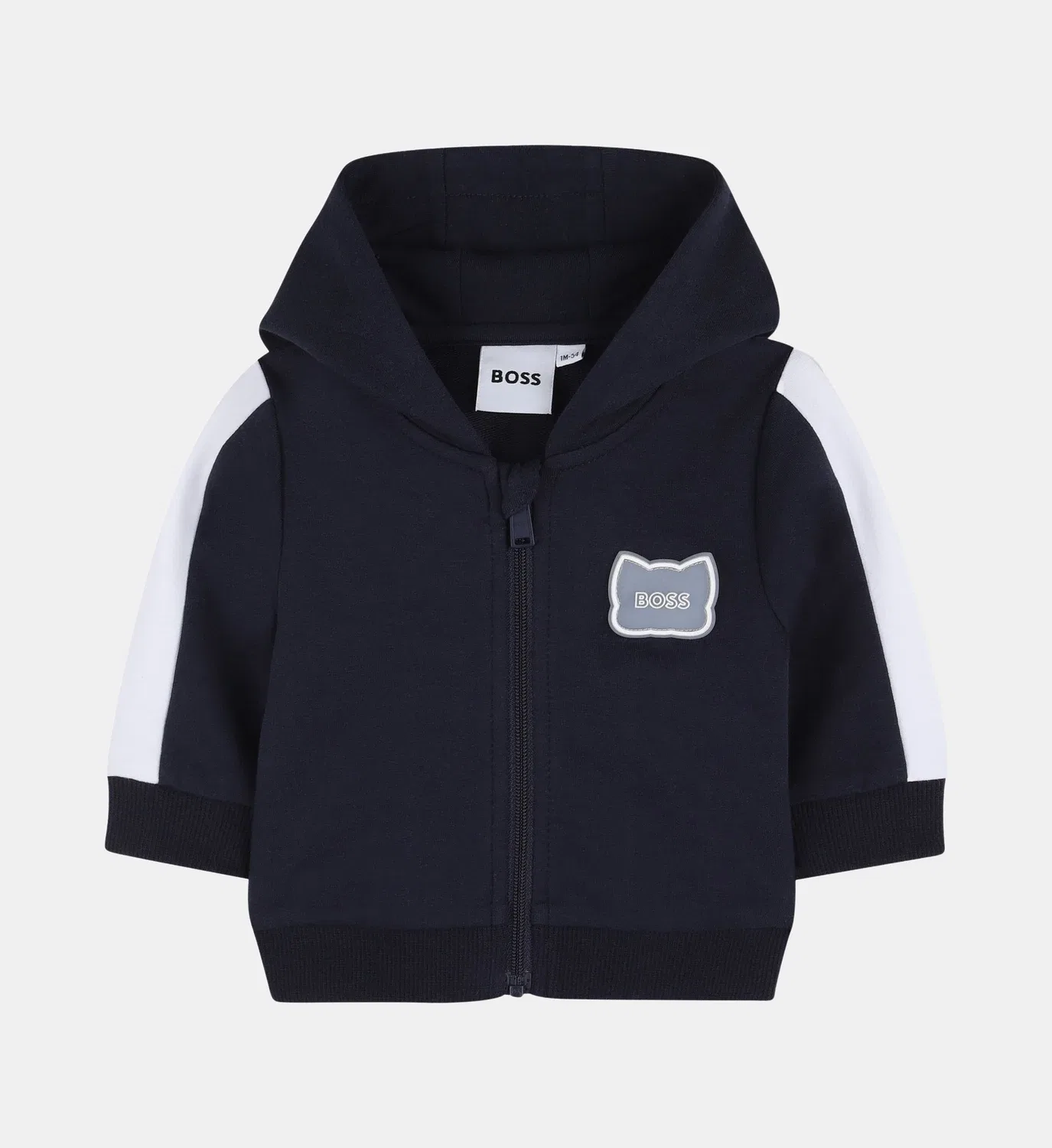 Комплект из кардигана, брюк и футболки Boss Kidswear, синий — фото 3