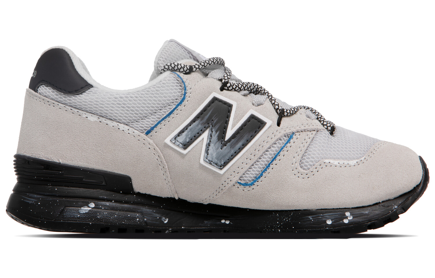 

Кроссовки NB 565 унисекс средней высоты серые/черные New Balance