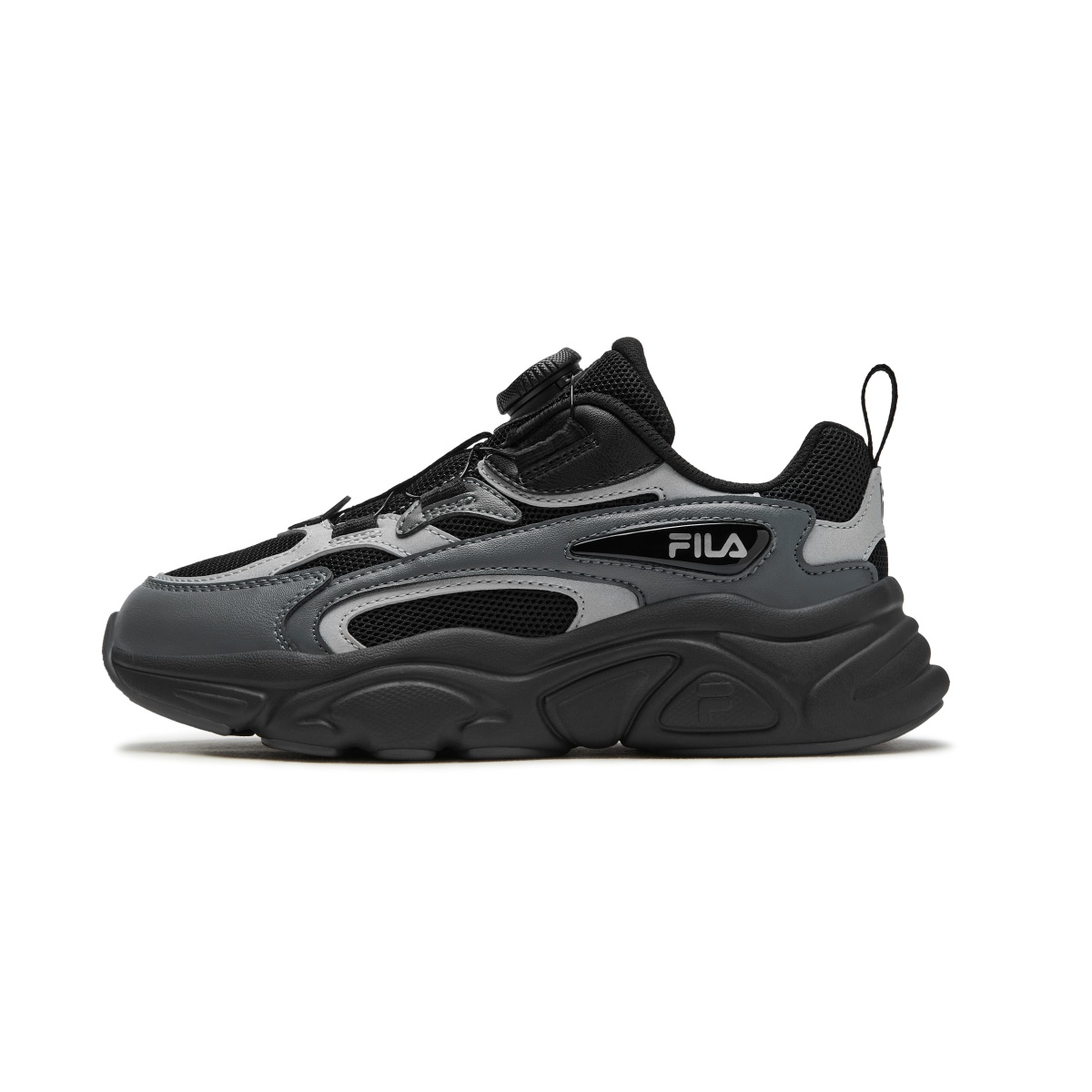 

Легкие кроссовки с амортизаторами для детей и подростков FILA KIDS, черный/серебряный