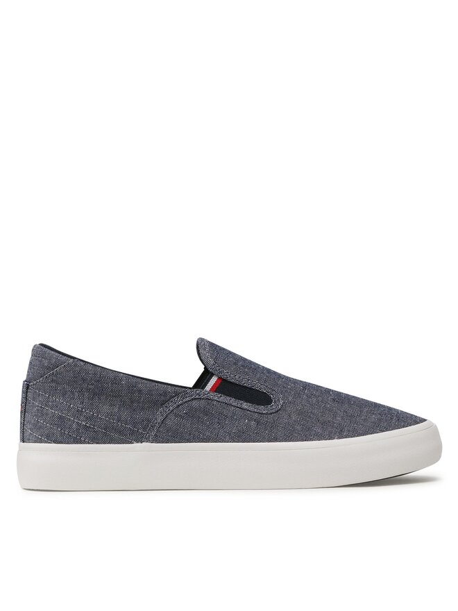 

Тканевые кроссовки Th Hi Vulc Core Low Slip On Tommy Hilfiger, темно-синий