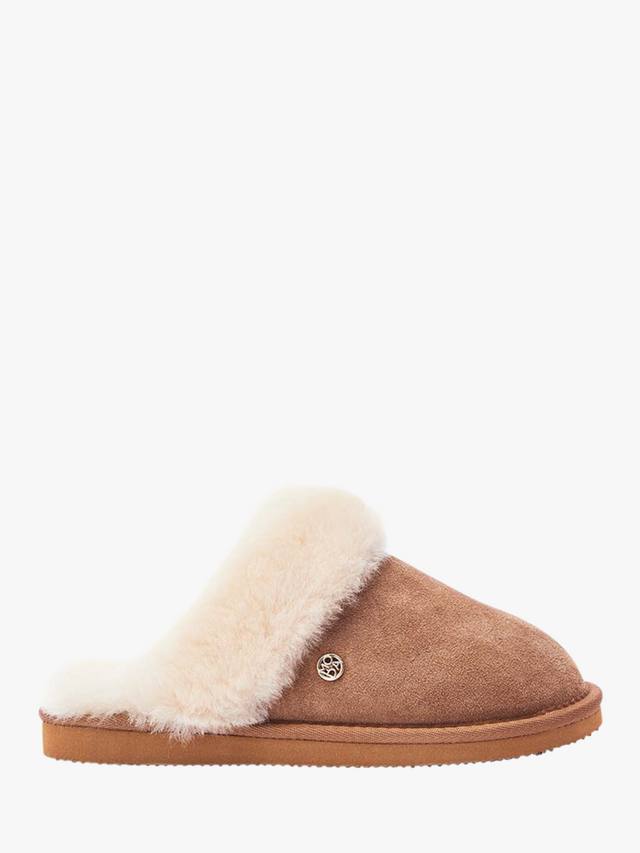 Тапочки-мюли Nightfall из овчины Moda in Pelle, Tan