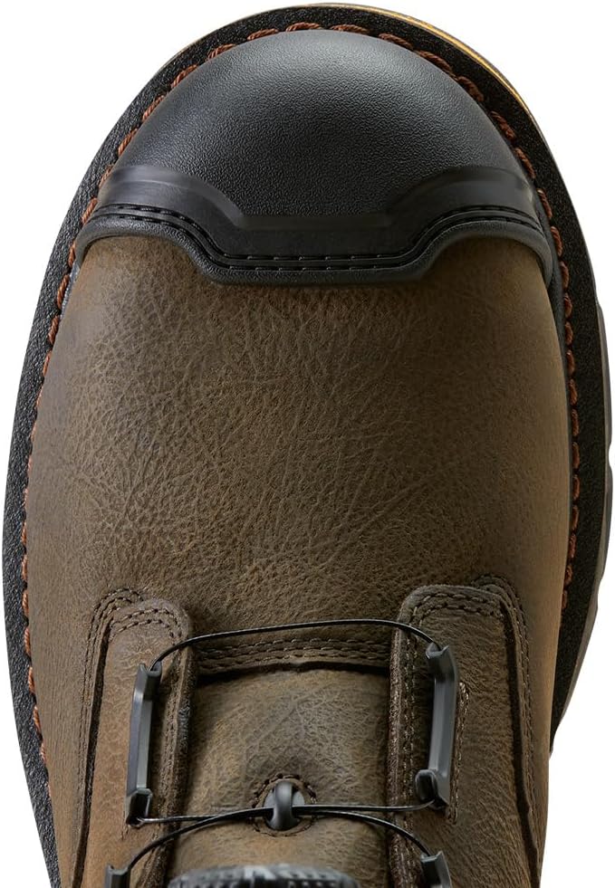 Мужские ботинки Ariat Stump Jumper 8 с водонепроницаемой системой Boa и композитным носком, Iron Coffee — фото 4
