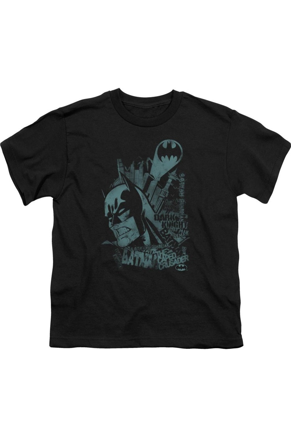 

Футболка Batman Gritted с коротким рукавом для детей Gildan, черный