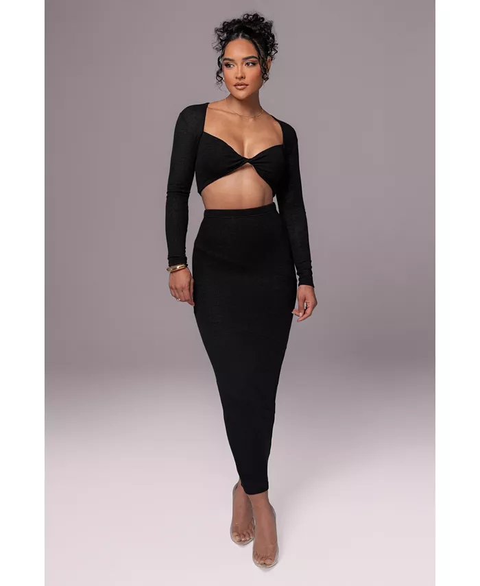 

Женский комплект All About You: юбка и топ JLUXLABEL, черный
