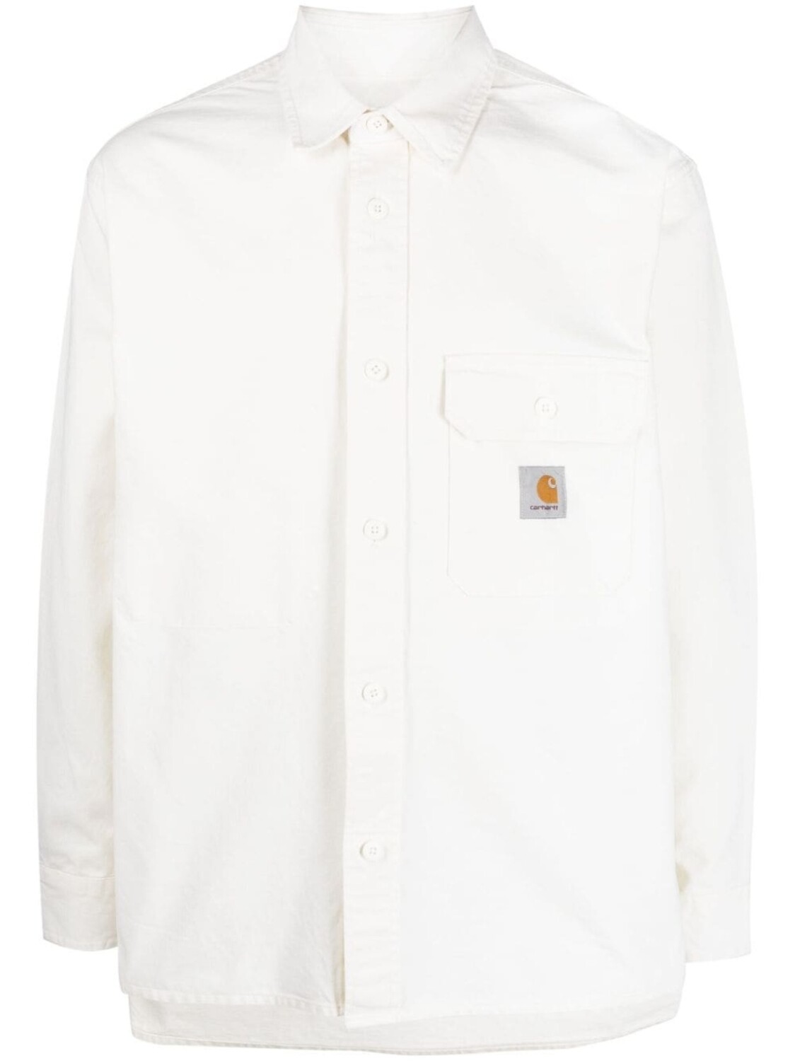 

Carhartt WIP рубашка с нашивкой-логотипом, белый