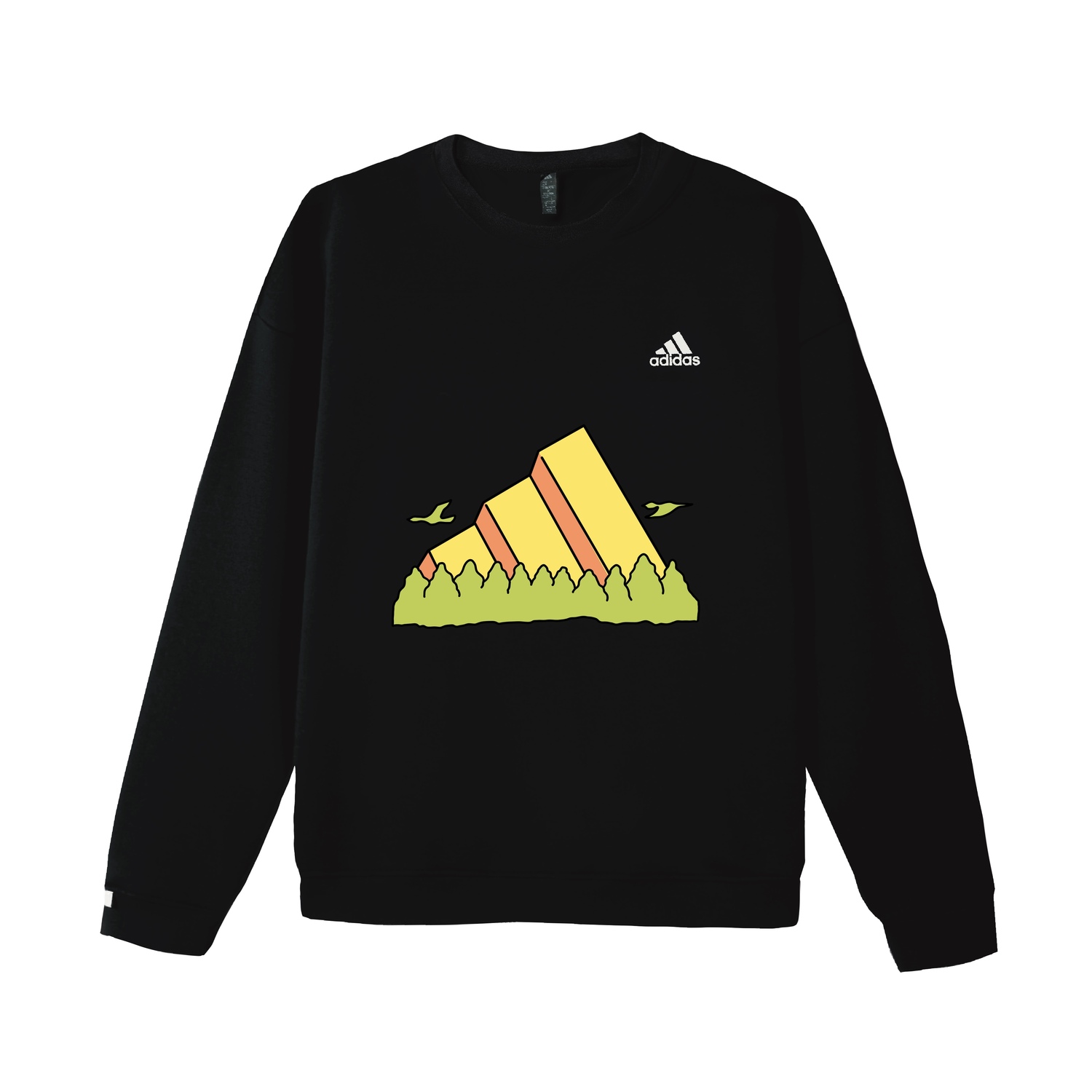 

Adidas Толстовка с длинными рукавами, унисекс, черная, Черный, Adidas Толстовка с длинными рукавами, унисекс, черная