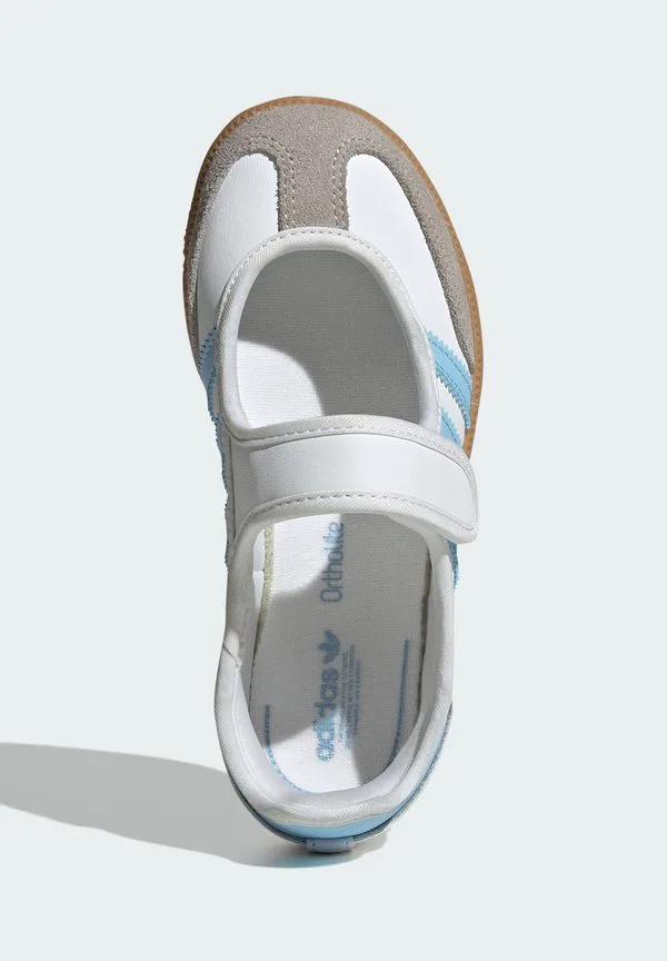 Балетки с ремешком на щиколотке Adidas Originals, Cloud White/Clear Sky/Gum — фото 3