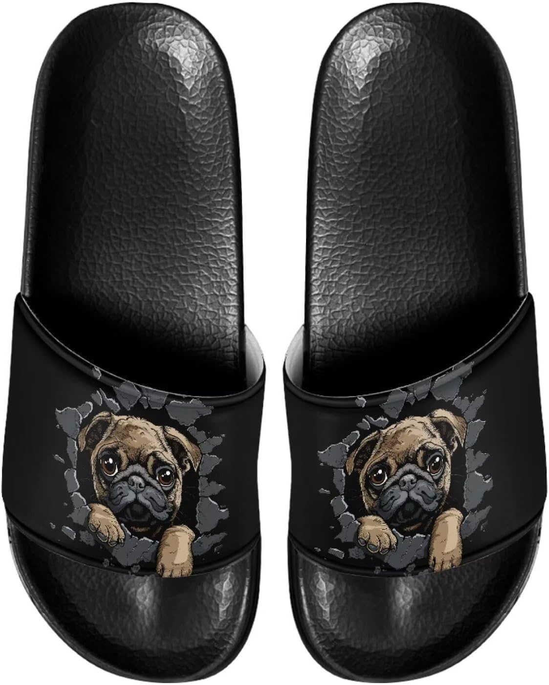 

Милые шлепанцы для женщин, удобные, быстро сохнущие, на плоской подошве, для пляжа и душа Judentidos, черный