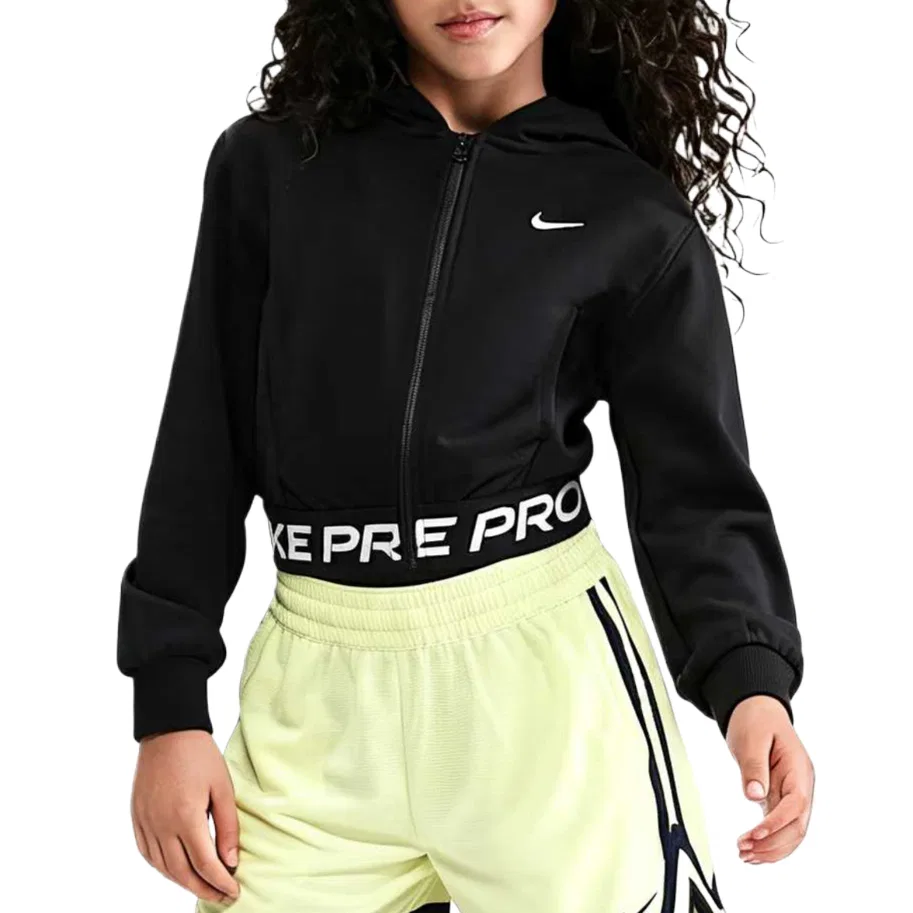 Свитшот детский капюшон Nike Kids Black/White