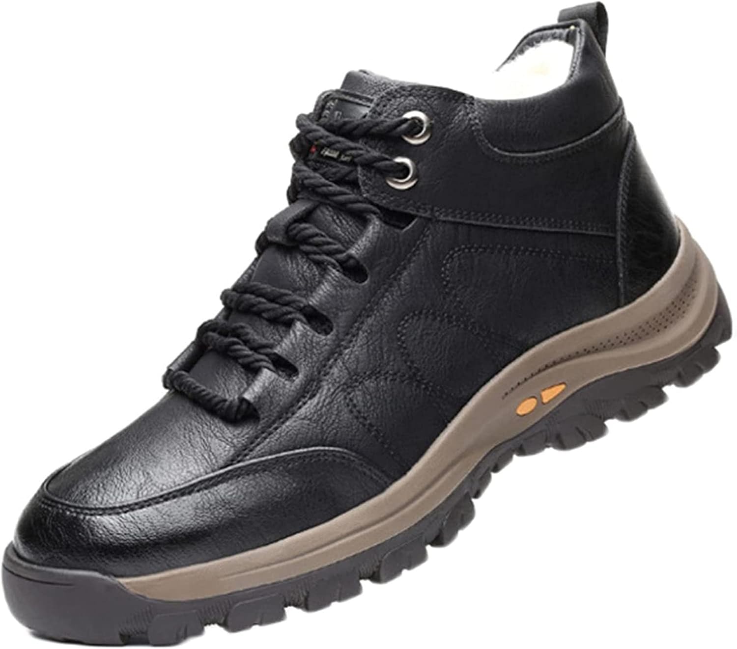 

Мужские зимние снежные ботинки Yiozoi, теплые короткие ботинки для улицы, для отдыха и повседневной носки, удобные высокие ботинки, ветронепроницаемые обувь для ходьбы, черный