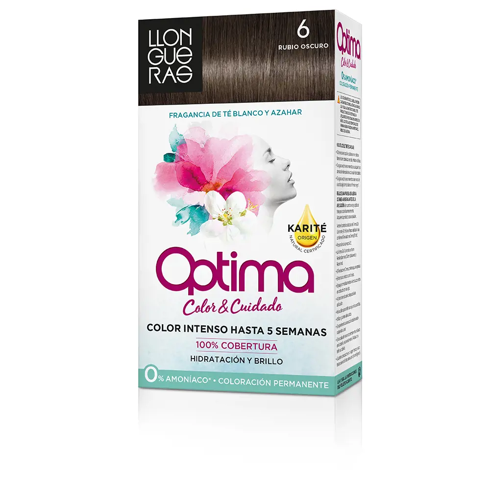 

Краска для волос Optima coloración permanente Llongueras, цвет 6-deep blond, 1 шт.