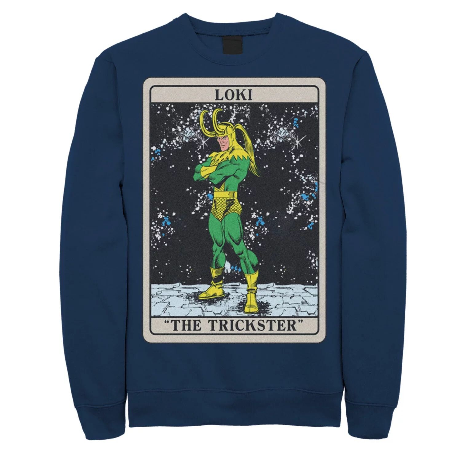 

Мужской свитшот с картами Таро и комиксами Marvel Loki The Trickster Licensed Character