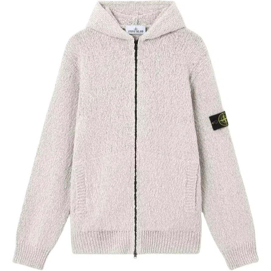 Худи на молнии Stone Island Pearl Gray
