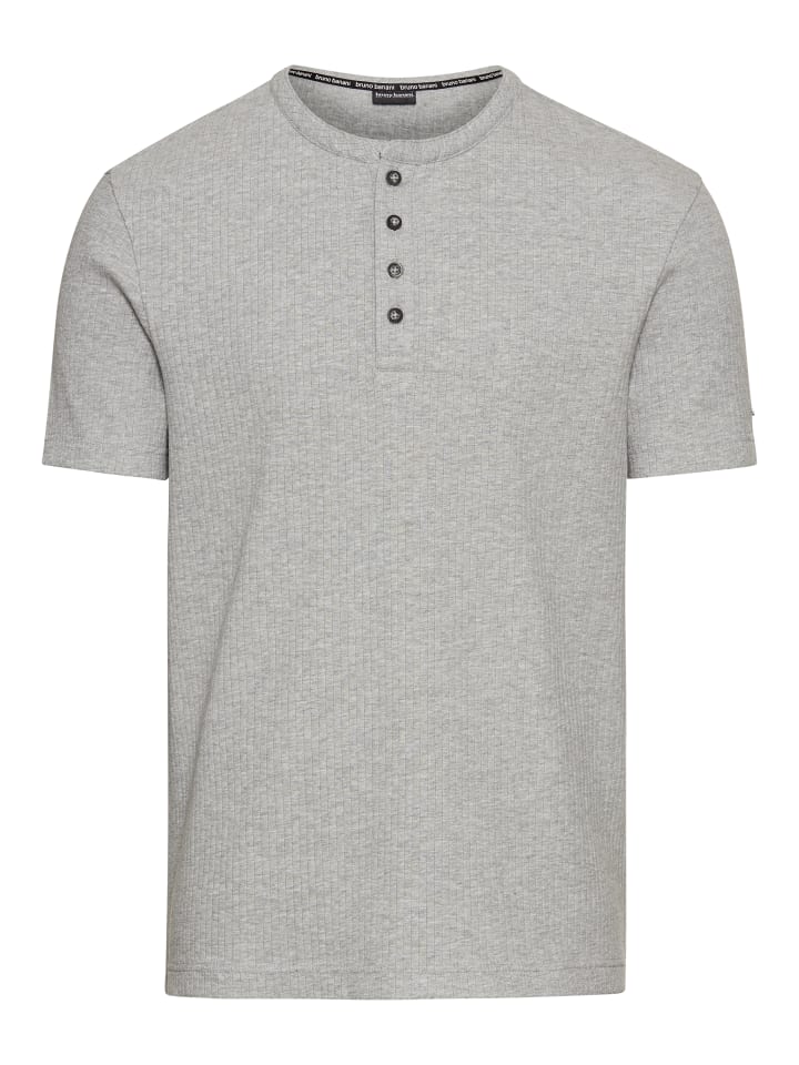 

Bruno Banani Рубашка-поло среднего серого меланжевого цвета, Серый, Bruno Banani Рубашка-поло среднего серого меланжевого цвета