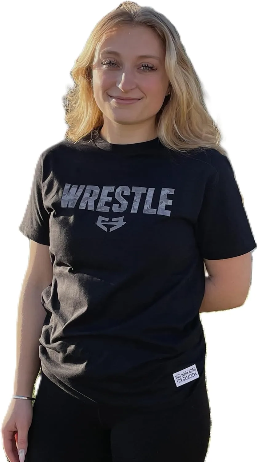 

Футболка GO EARN IT Wrestling, Unisex, черная с принтом Wrestle