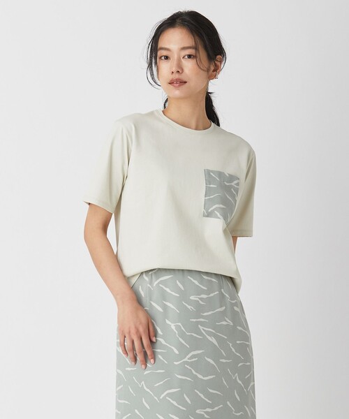 

Футболка с принтом в стиле пэчворк ICB, светло-серый