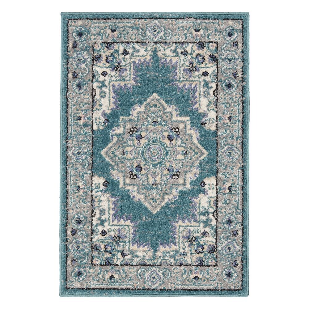 

Nourison Passion Богемский винтажный ковер, цвет Turquoise Gray