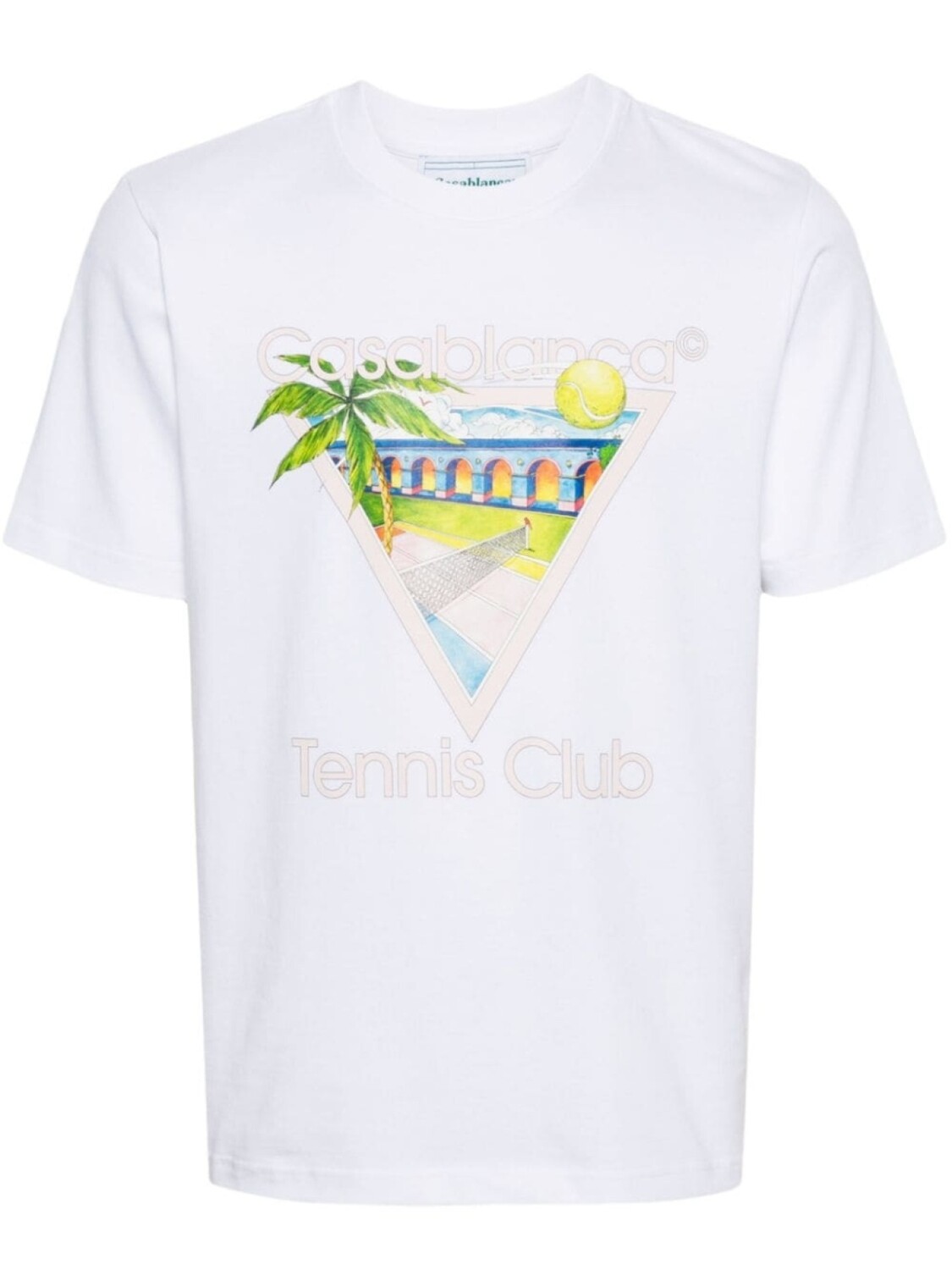 

Casablanca футболка Tennis Club Icon, белый