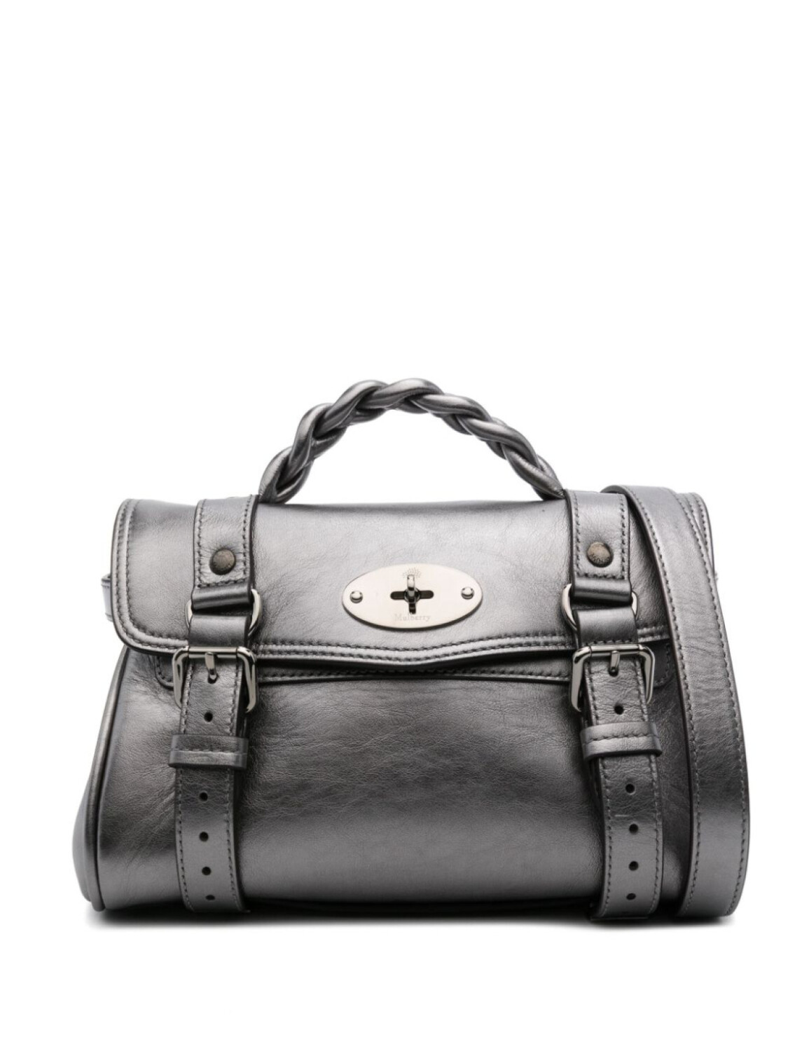 

Сумка-тоут Mulberry mini Alexa, серый
