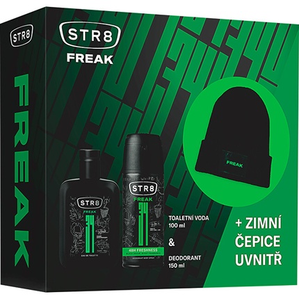 

FREAK - Туалетная вода 100 мл + Дезодорант-спрей 150 мл + колпачок Str8