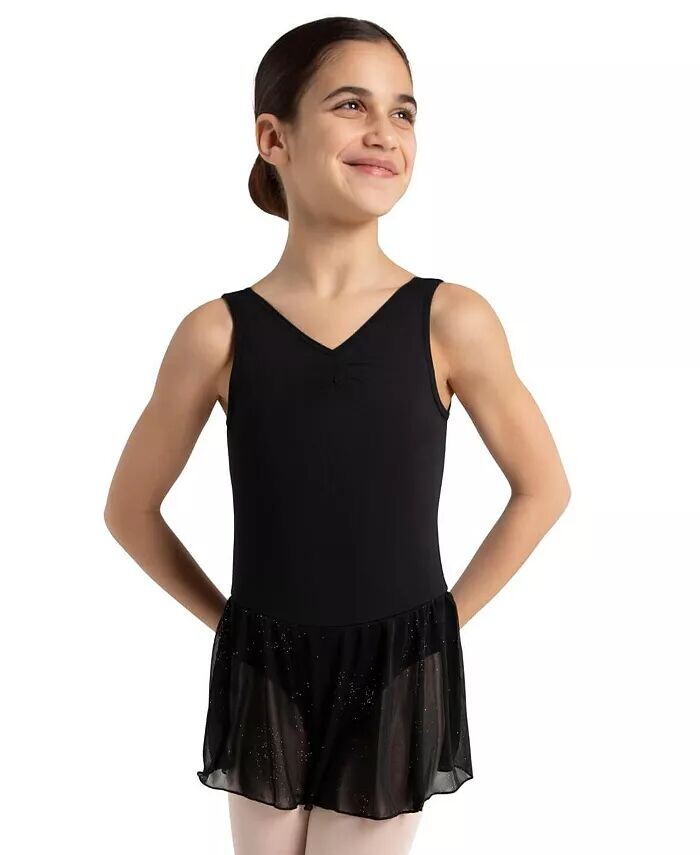 

Платье-майка с защипом спереди для девочек Capezio, черный