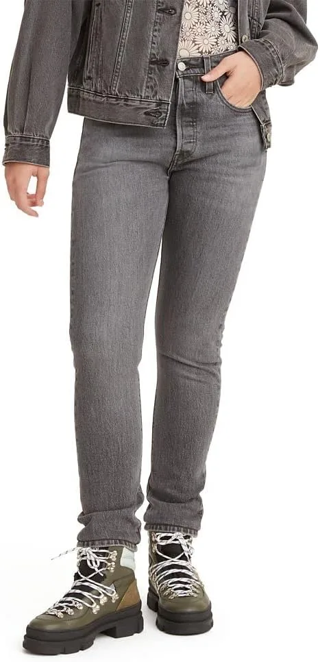 Женские джинсы Levi's Premium 501 Skinny, черный