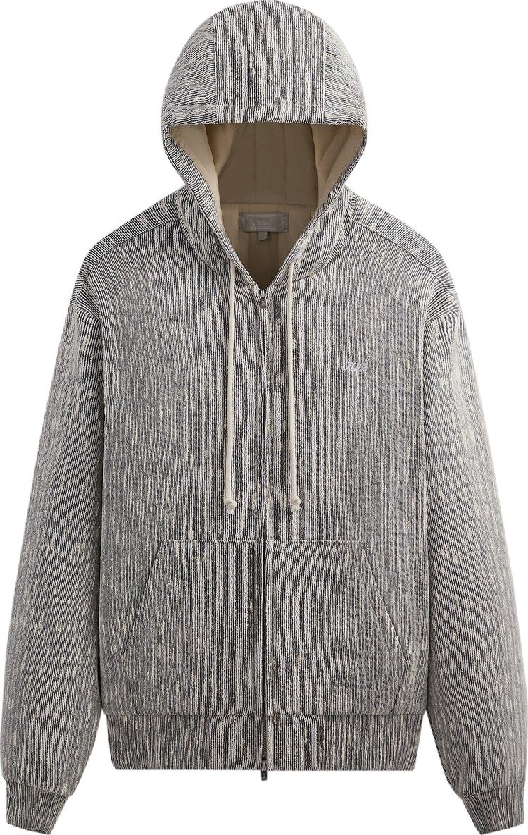 

Худи Kith Slub Boucle Sierra Zip 'Ink', черный