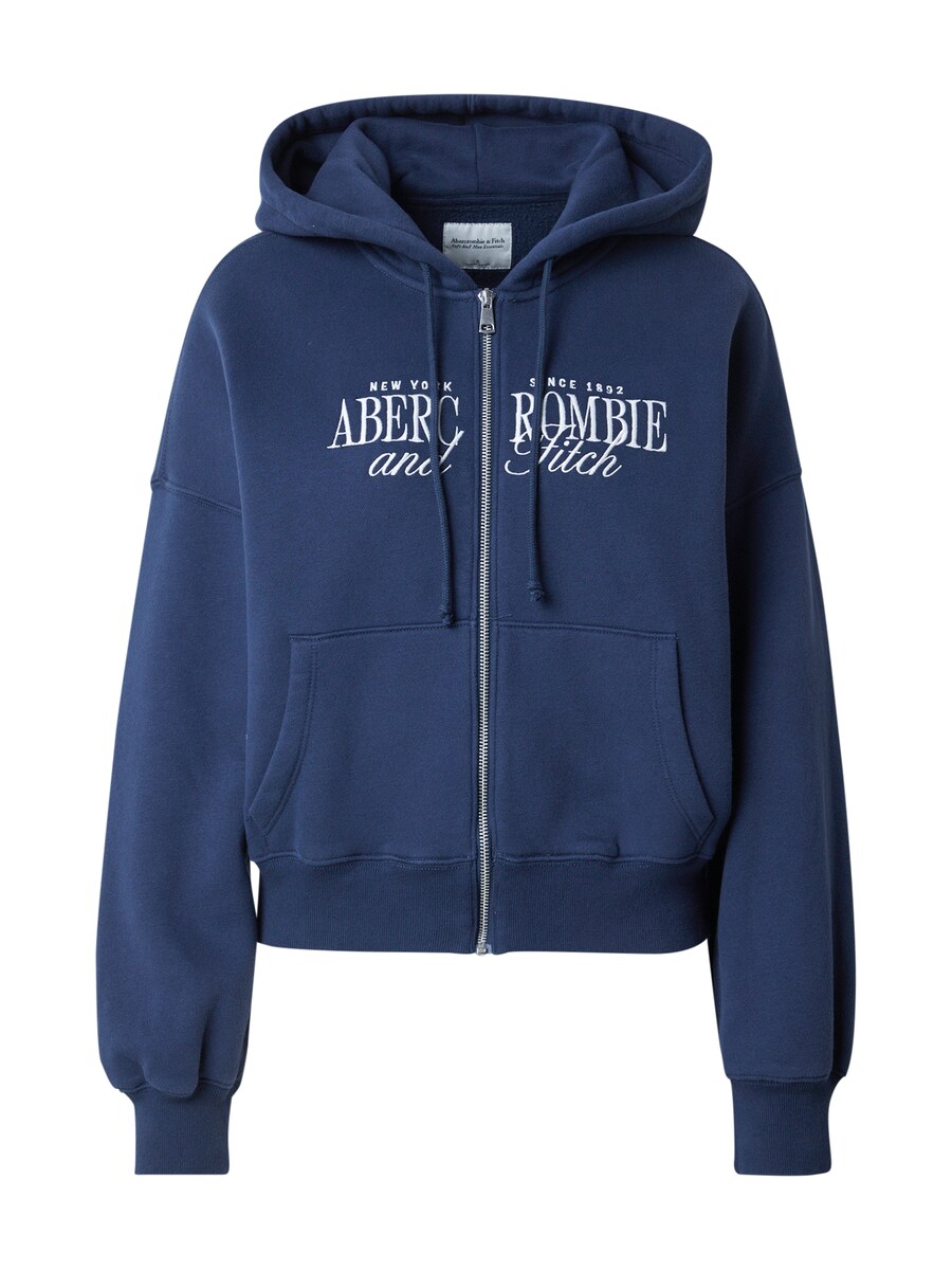 

Толстовка с капюшоном на молнии Abercrombie & Fitch, темно-синий