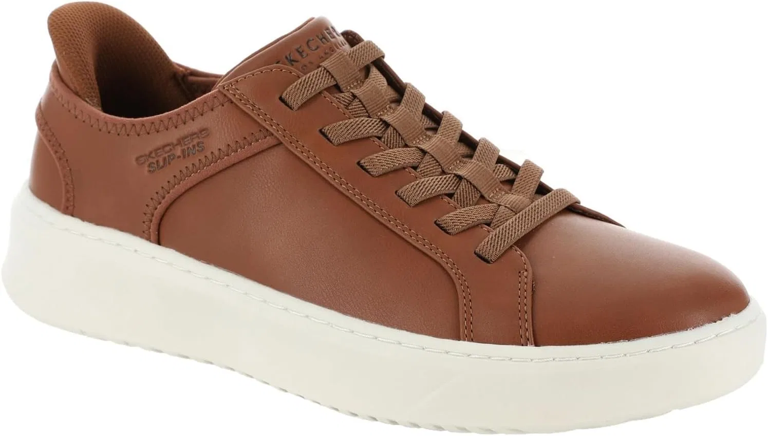 Мужские туфли Skechers Hands-Free Court Break Double Ventilated, Cognac — фото 3