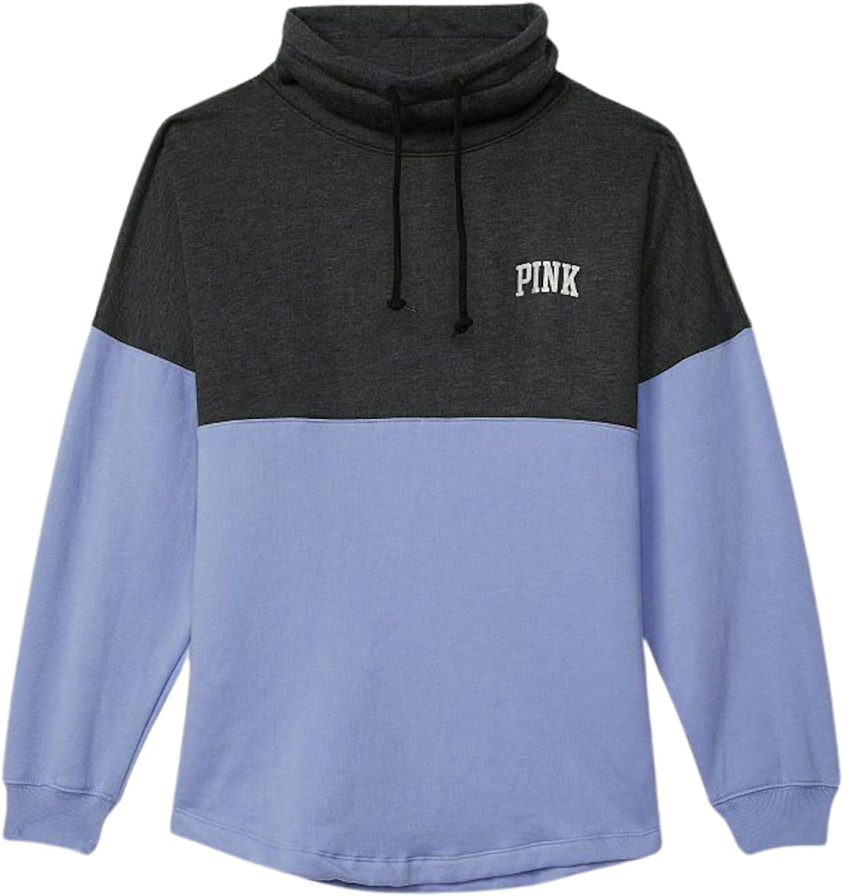 Victoria's Secret Pink Varsity Cowl Neck Sweatshirt Multi Color/Shine New — фото 2