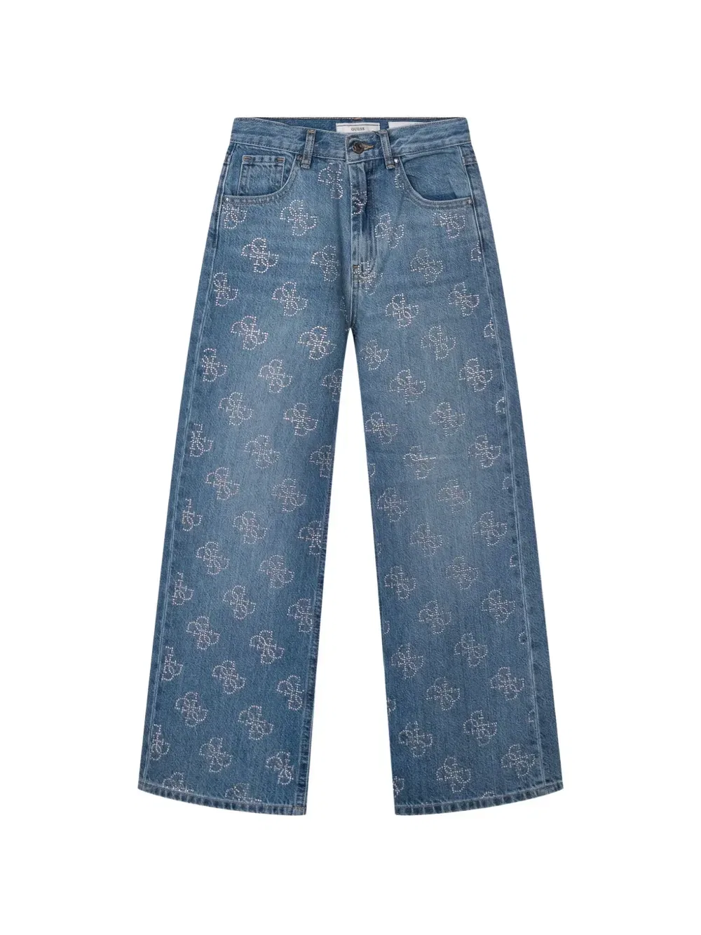 Джинсы со стразами Guess Kids, синий