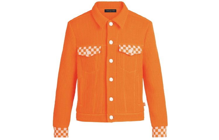 

Новые квартальные продукты LV Jacket Men Orange Louis Vuitton, оранжевый