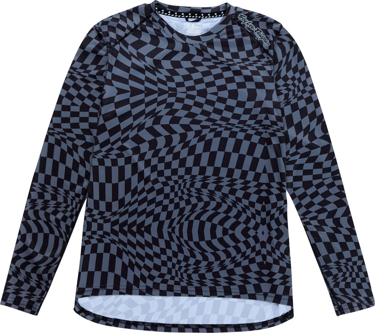 

Женская велосипедная майка Troy Lee Designs lilium ls twisted checkers, Black/Grey