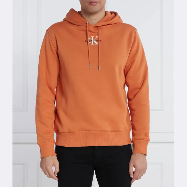 

Толстовка обычного кроя с монологом Calvin Klein, оранжевый