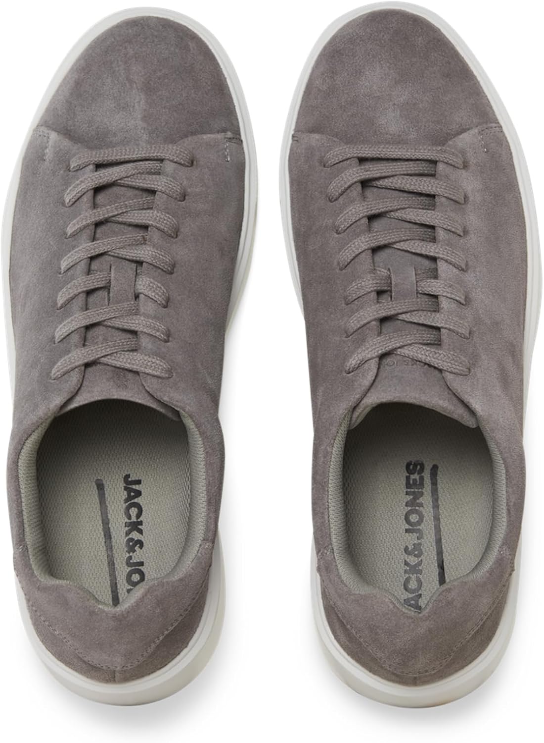 Мужские кожаные кроссовки JACK JONES Smart Casual Jfwstockholm Ln Jack & Jones, Ash — фото 2