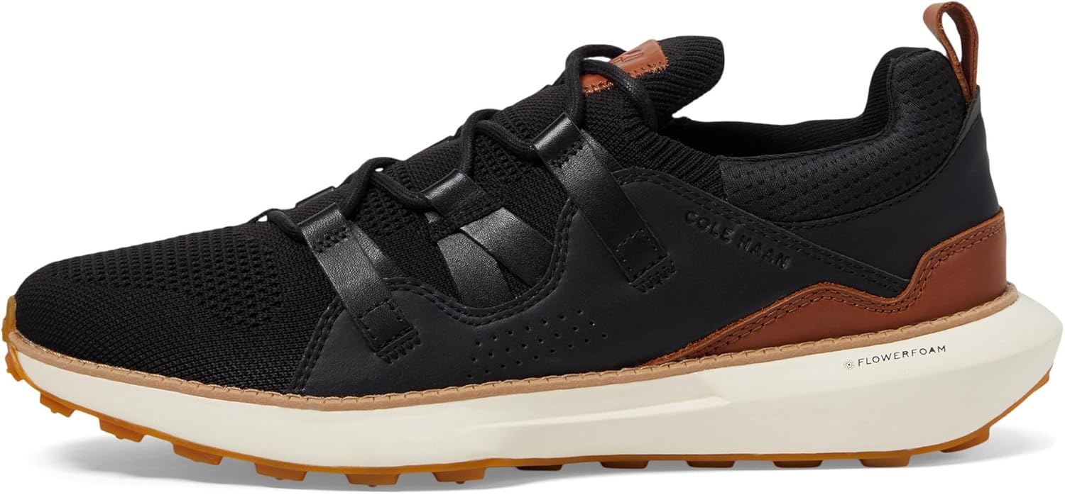 Мужские кроссовки Cole Haan Grand Motion с плетеным швом 2, слоновая кость/черный/алый — фото 4