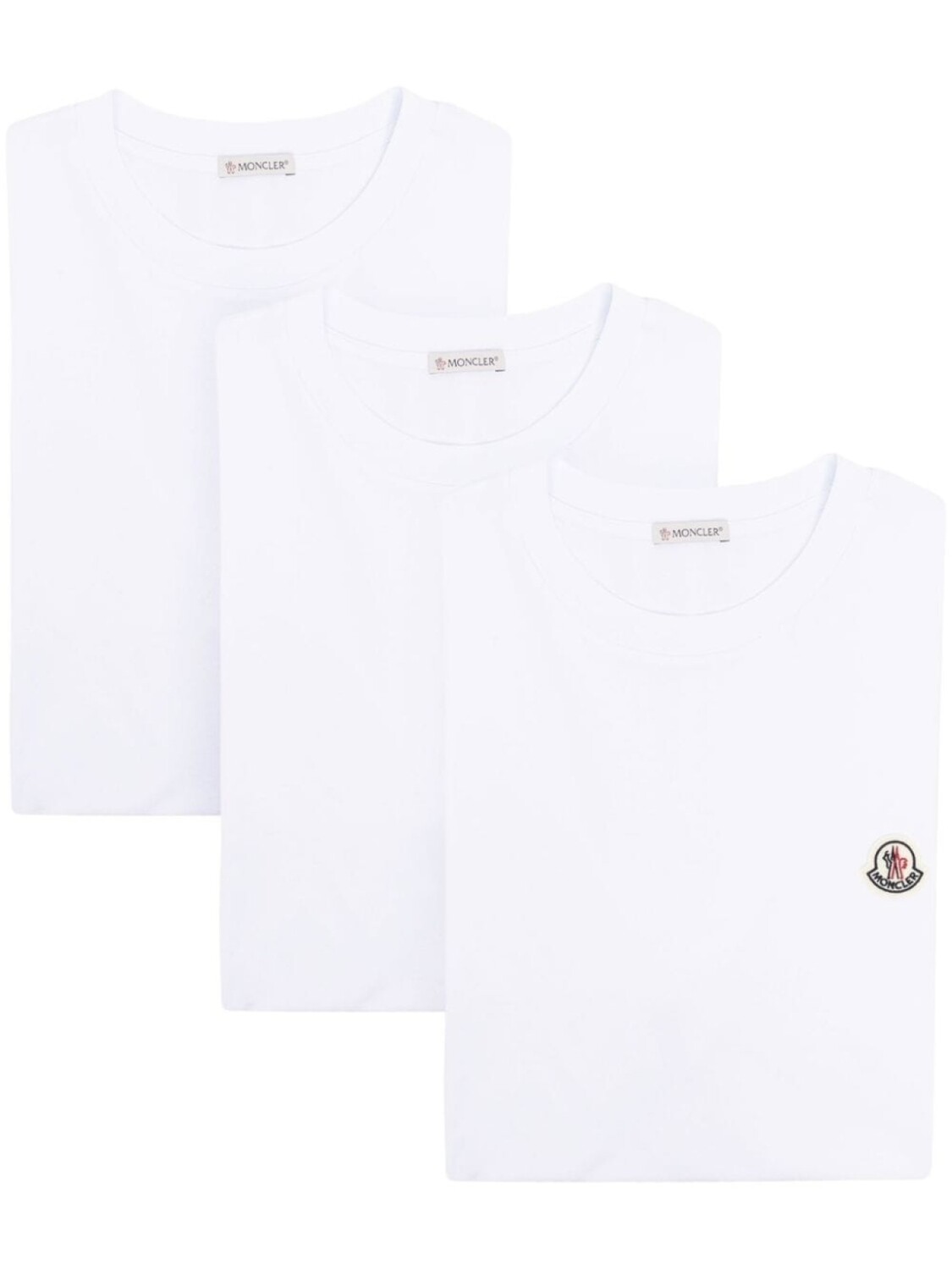 

Moncler футболка с нашивкой-логотипом, белый