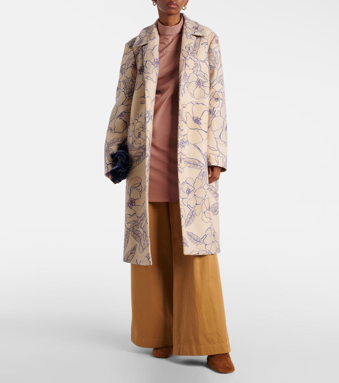 Мюли из овчины на клине Dries Van Noten, желто-коричневый — фото 3