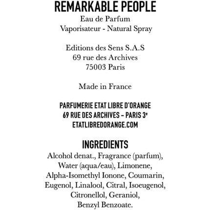 Etat Libre D'Orange Bemerkbare People Perfume 100ml — фото 3