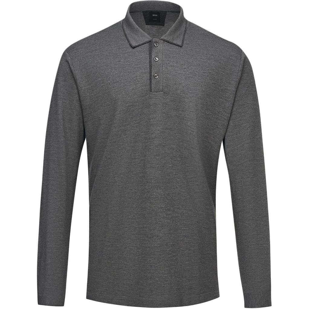 

Hugo Boss Мужская рубашка-поло серого цвета