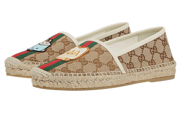 Кроссовки x pikarar appliqu gg shoes 'beige' Gucci, коричневый — фото 3