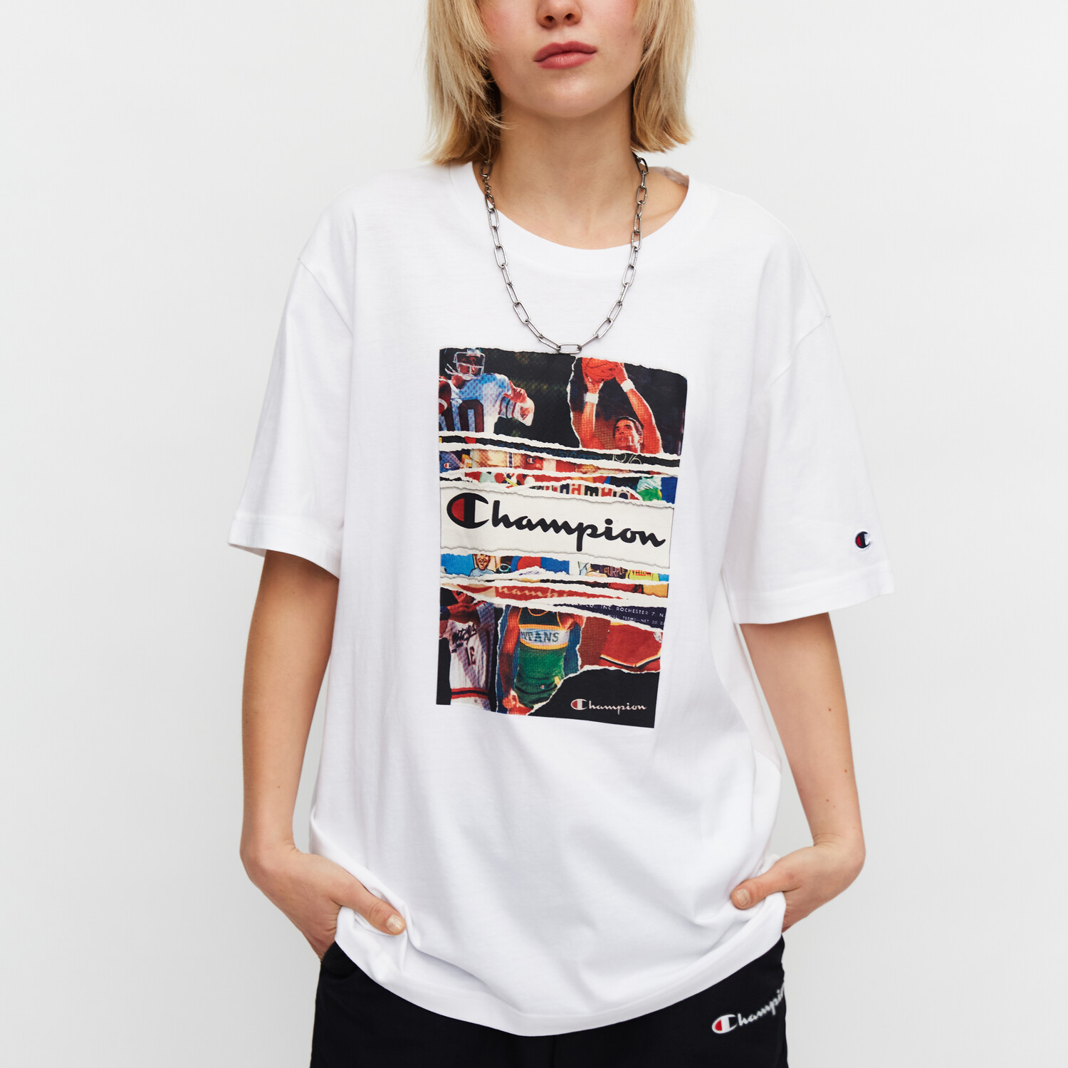 

Футболка унисекс белая Champion, белый
