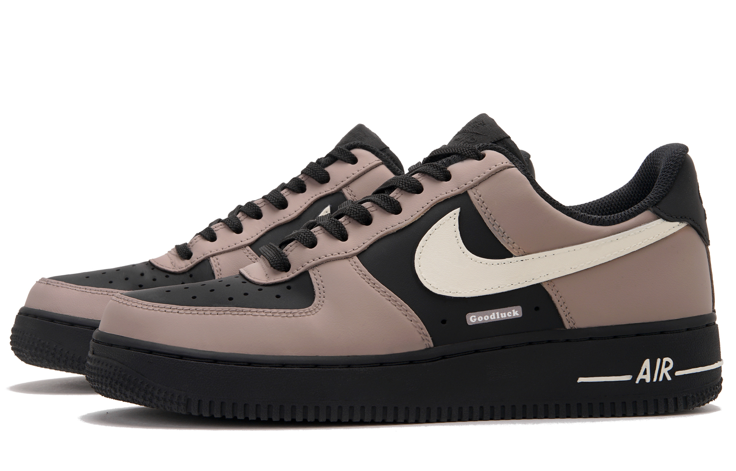 Nike Кроссовки Air Force 1 Hea Low top Skateboard Unisex Black Brown Ecru — фото 4