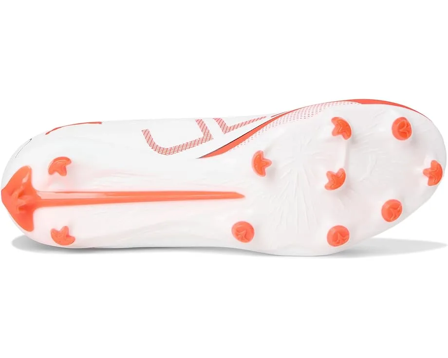Кроссовки PUMA Ultra 5 Play Firm, Artificial Ground Soccer Cleats, Puma White-Puma Black-Glowing Red — фото 3