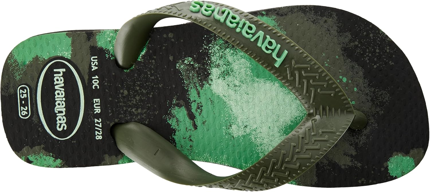 Мужские вьетнамки Havaianas Top с резиновым логотипом Filete, черный — фото 3