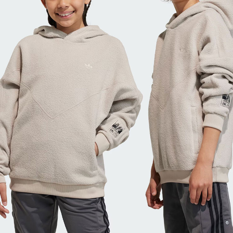 Детская толстовка Adidas Originals, хаки — фото 4