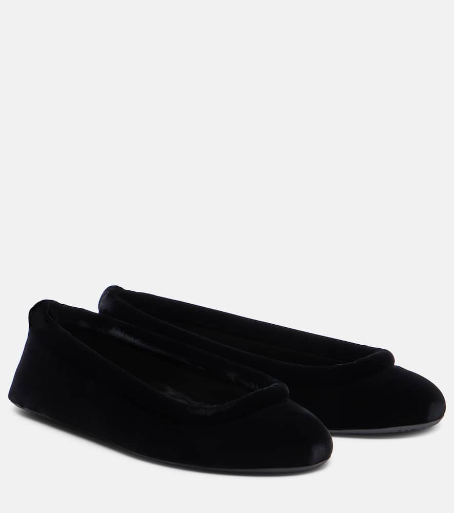 Балетки из велюра Alaïa, Noir