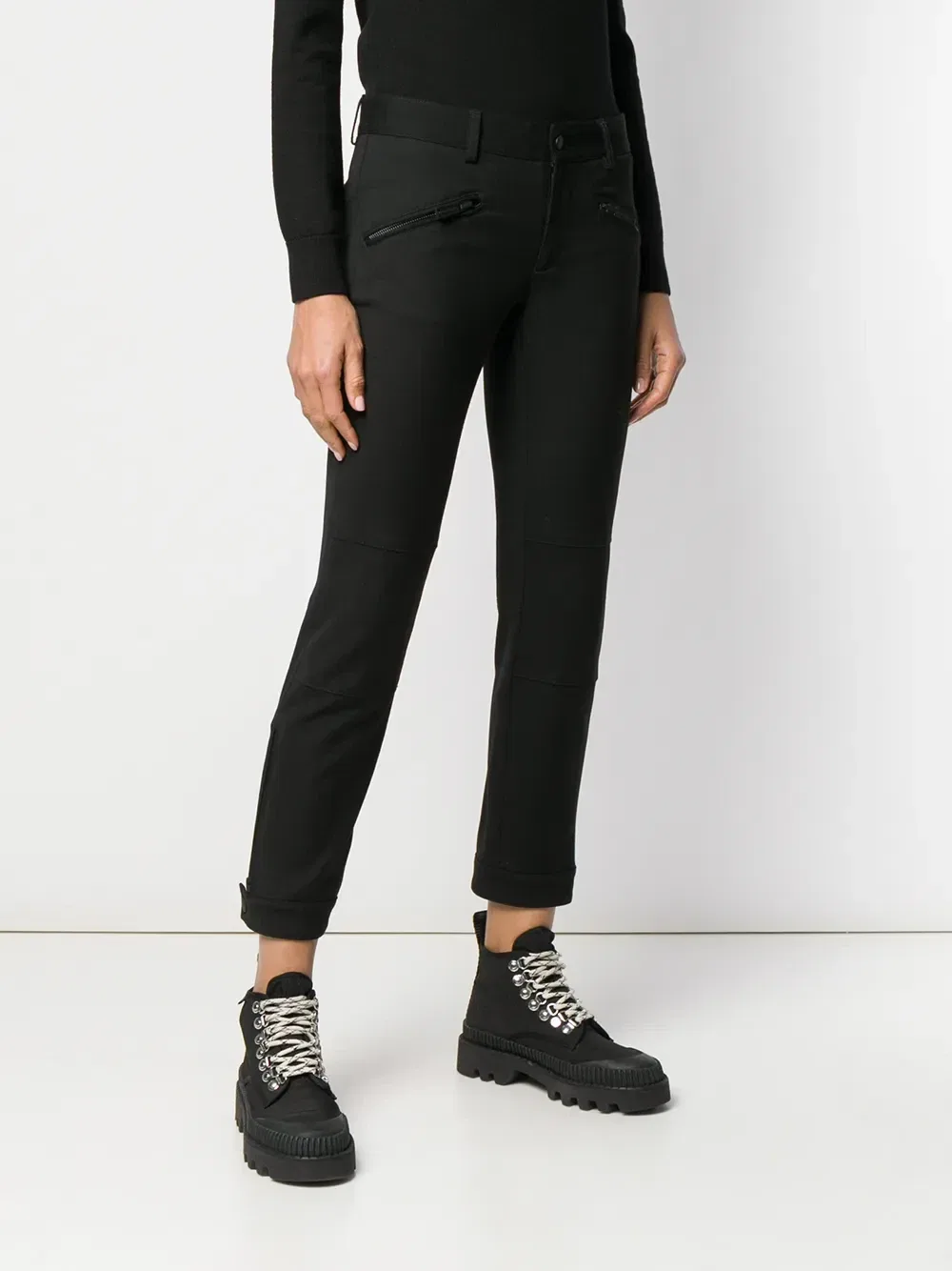 Укороченные брюки скинни DSQUARED2, черный — фото 3
